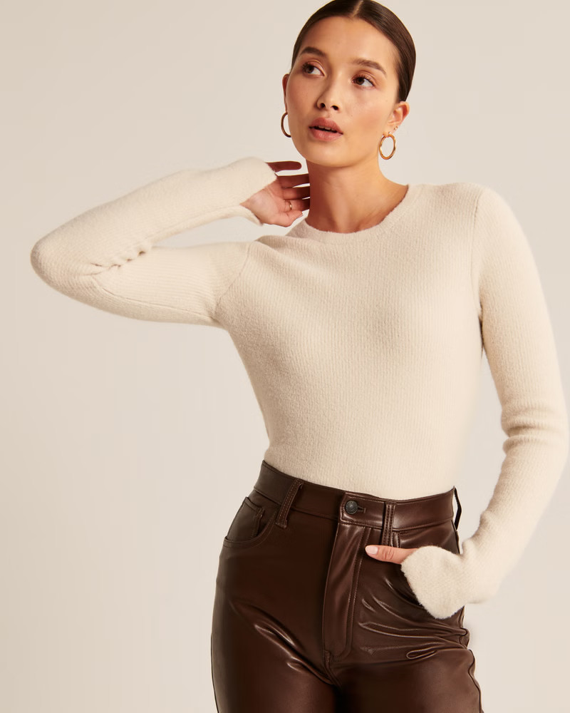 Women's DreamLush Slim Crew Sweater | Women's New Arrivals | Abercrombie.com | Abercrombie & Fitch (US)