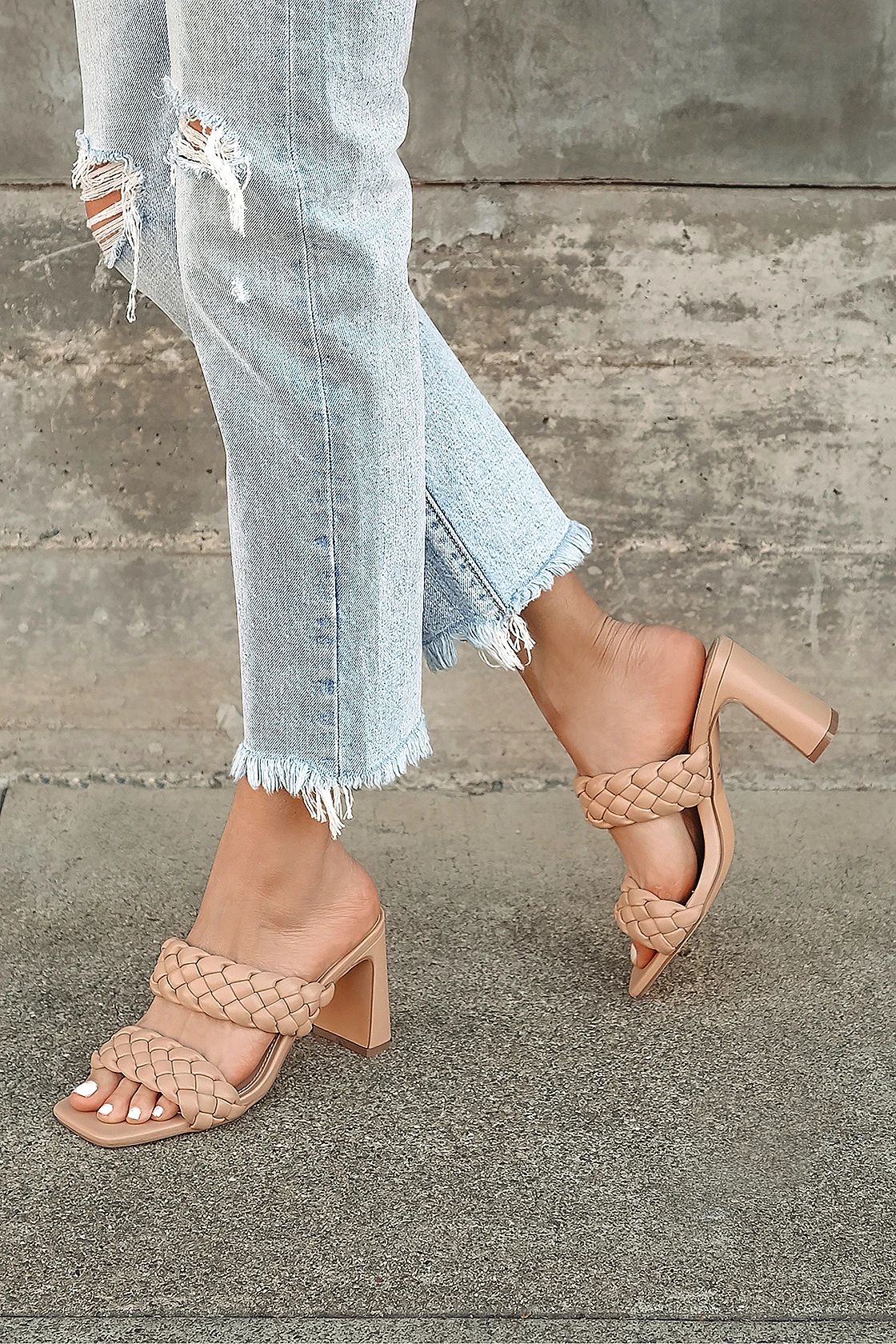 Louella Light Nude High Heel Sandals | Lulus (US)