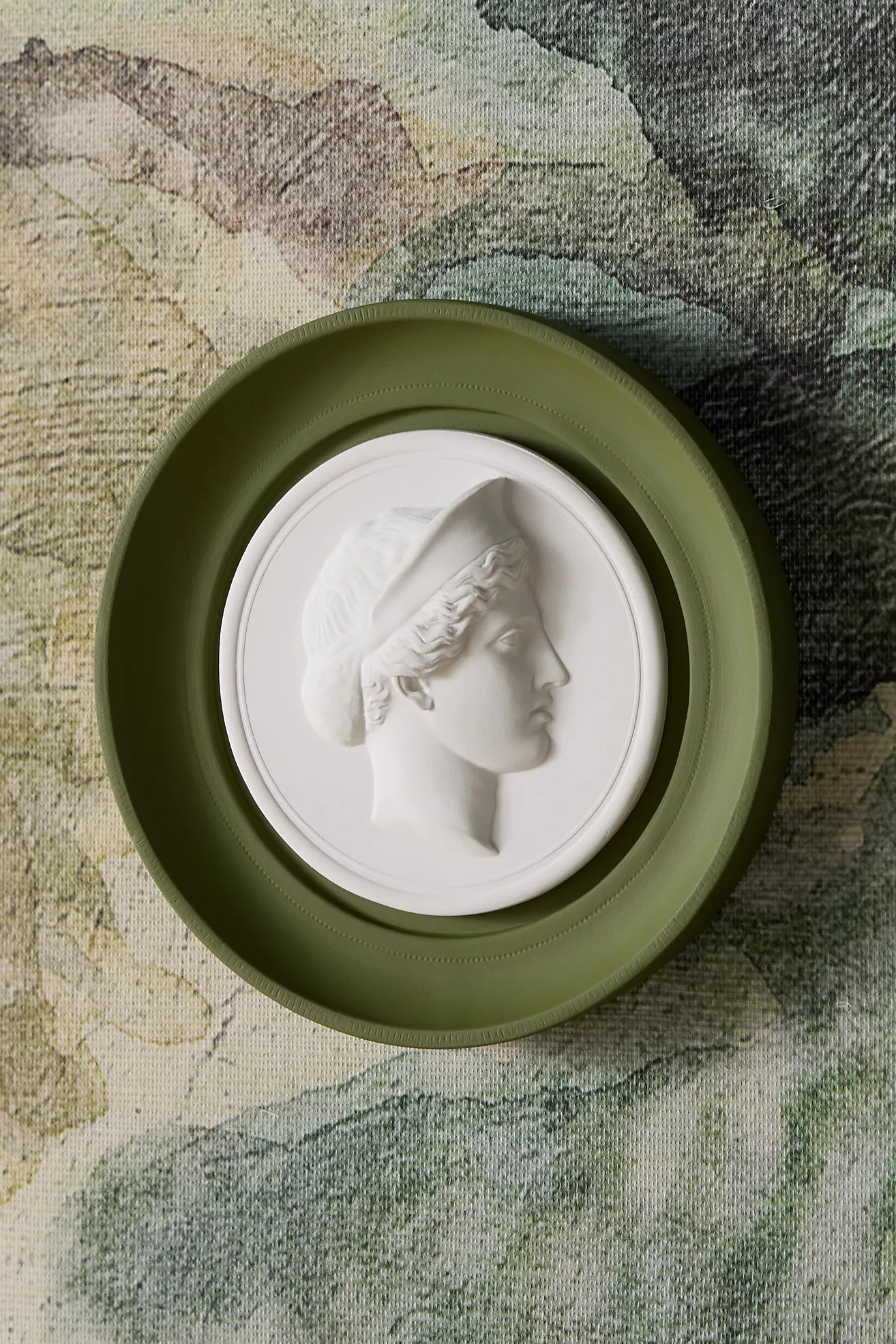 STATUETTE Olive Plaster Framed Intaglio Gallery Wall Charm | Anthropologie (US)