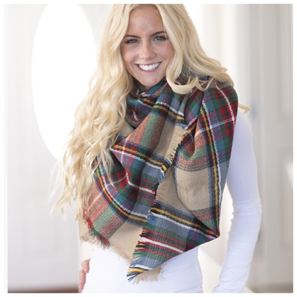 Plaid Blanket Scarf | OpenSky