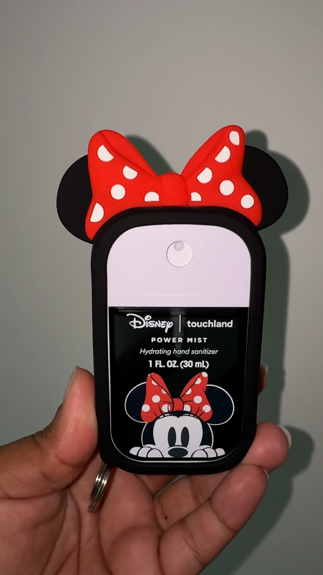 If you’re going to Disney anytime soon, you are going to want these touchland sanitizers. Not only because they are so cute, but because kids and people are nasty at Disney and the germs run rampant. #touchland #minniemouse #mickeymouse #disney #handsanitizer