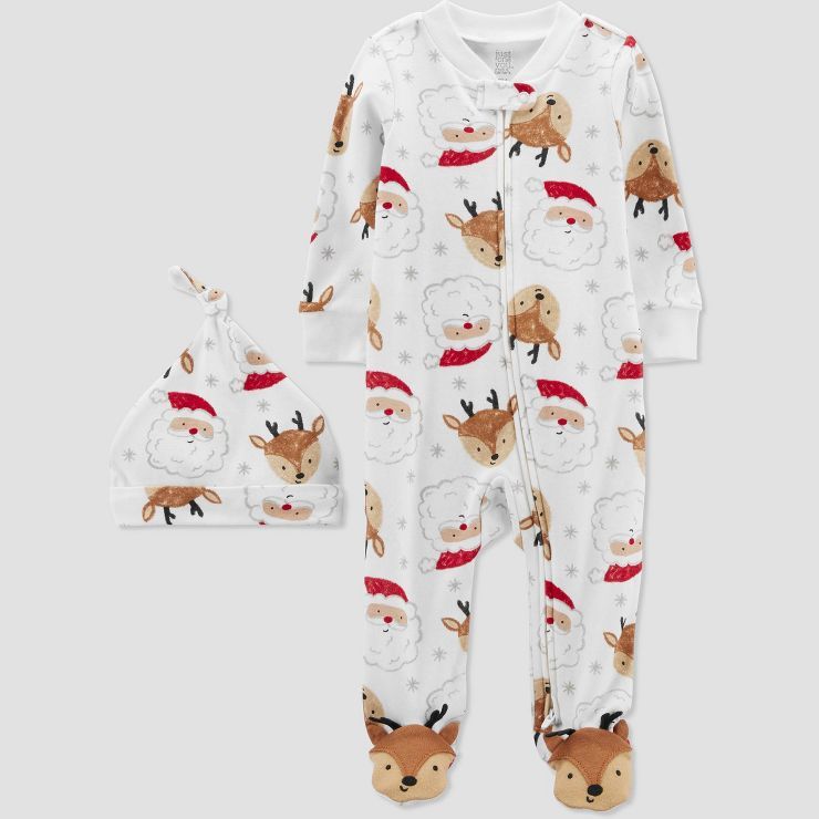 Carter's Just One You®️ Baby Santa Reindeer Sleep N' Play - White | Target