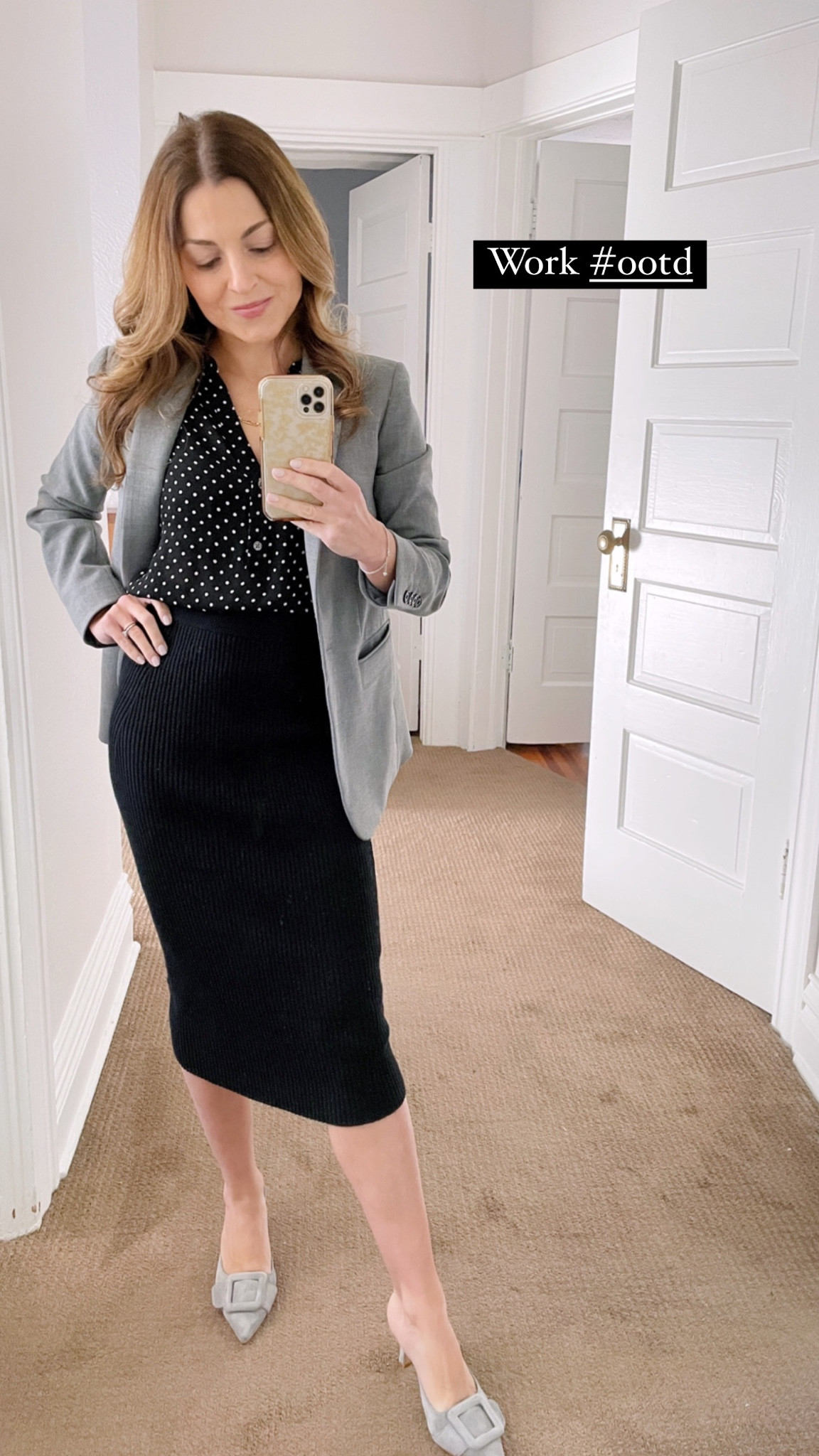 My skirt is on a special LTK sale today—25% off with code AFLTK. I’m wearing an XXS. Linked some similar blouses and my Amazon Manolo dupes! 

#LTKSale #LTKworkwear