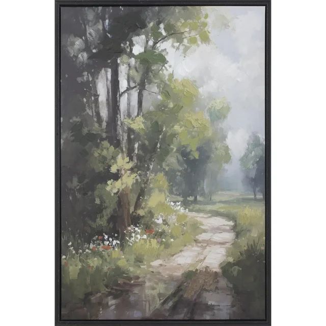 My Texas House Tree Lined Path Landscape Framed Emb Canvas 24" x 36" | Walmart (US)