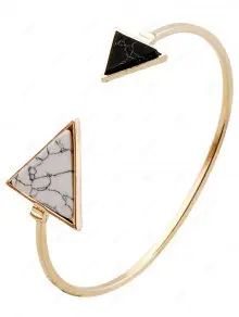 Stone Triangle Cuff Bracelet | ZAFUL (Global)