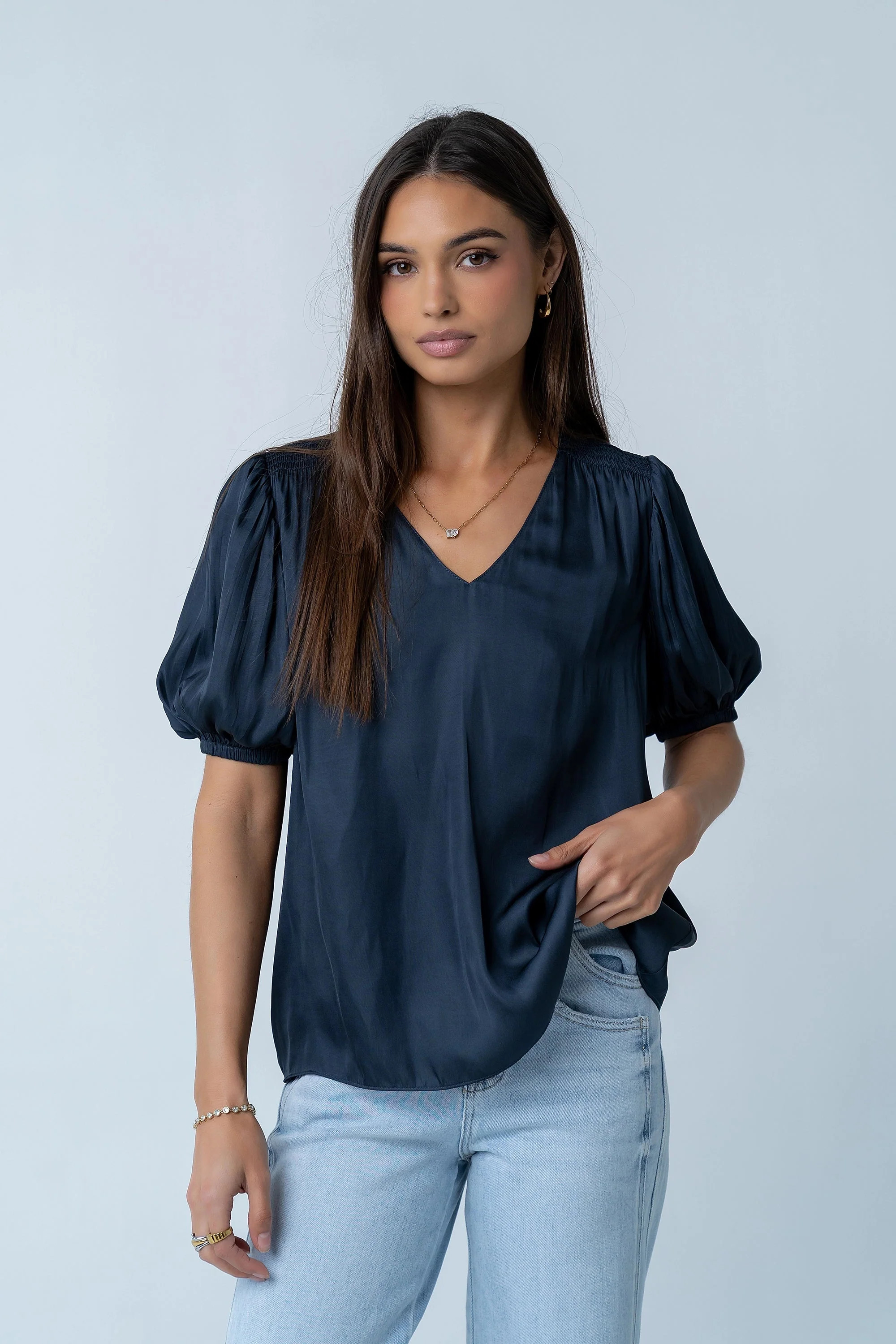 Regina Smocked Blouse | Böhme US