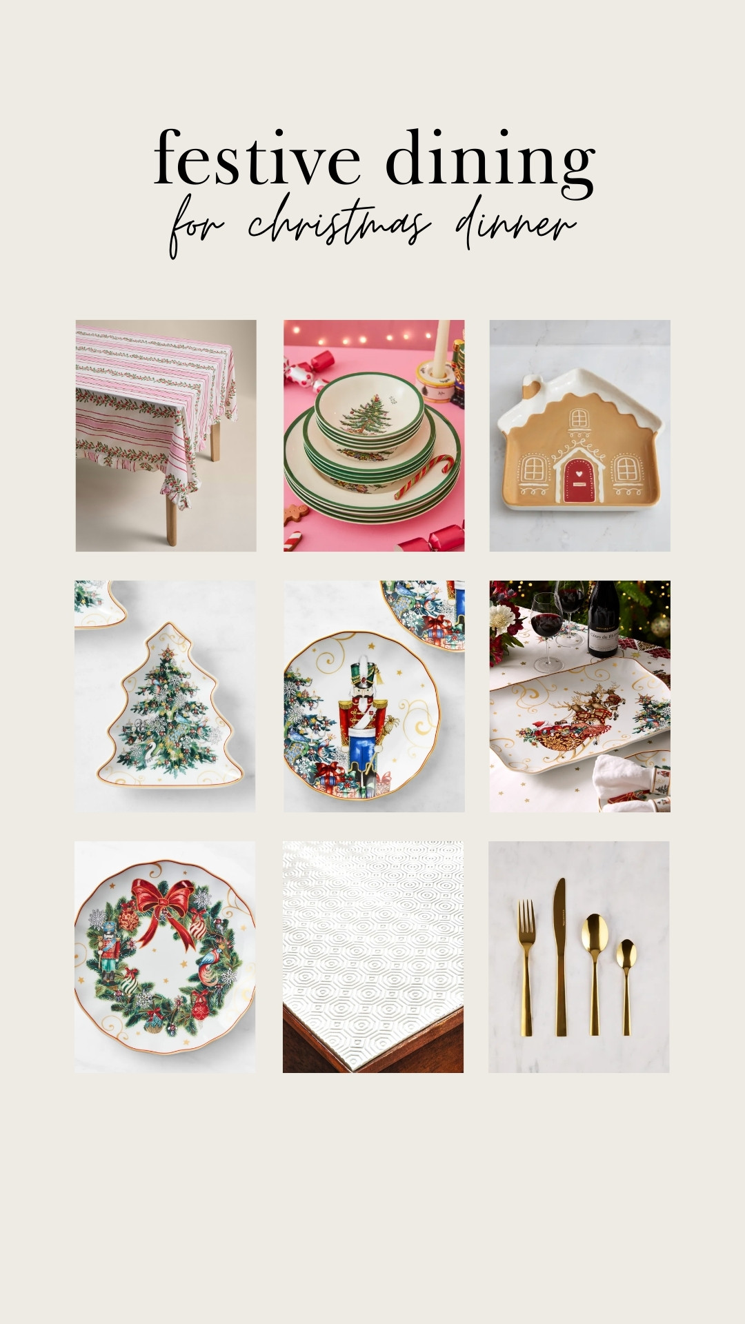 Festive dining pieces for Christmas parties and dinners 

 #LTKCyberWeek #LTKfestive #LTKhome