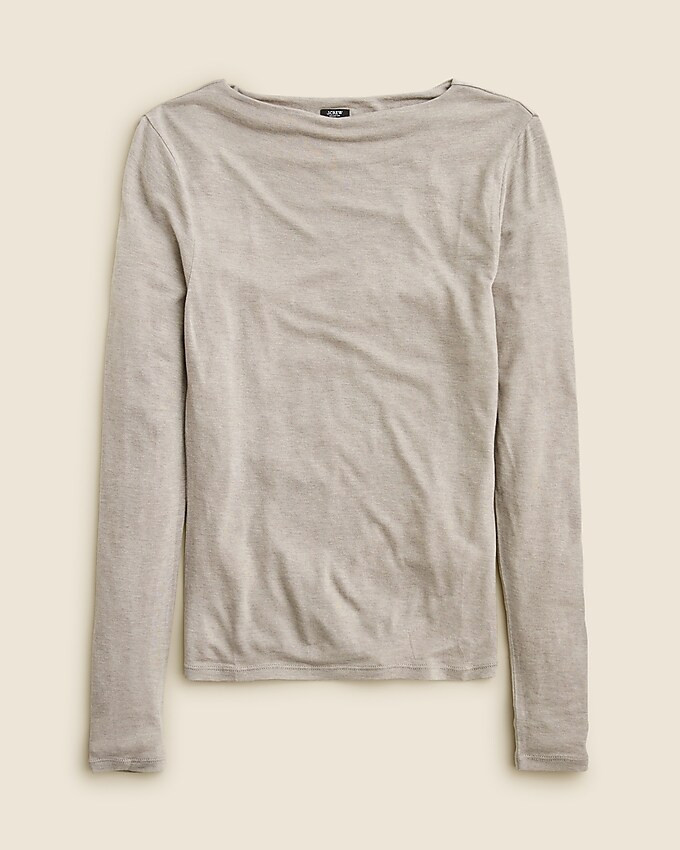 Collection sheer wool-blend long-sleeve T-shirt | J. Crew US