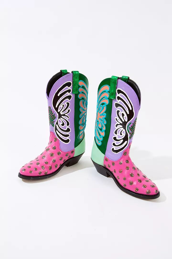 Zig Zag In The Void Cowboy Boots | Urban Outfitters (US and RoW)