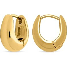 MILLA 14k Gold Huggie Earrings or Sterling Silver Huggie Earrings for Women Multipack & Individua... | Amazon (US)