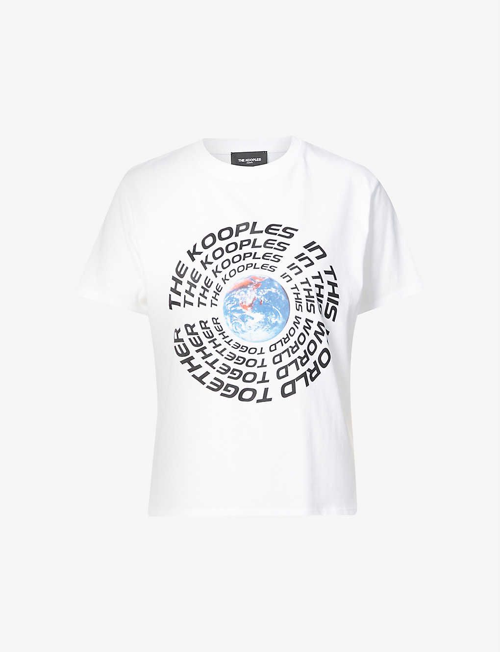 World graphic print cotton-jersey T-shirt | Selfridges