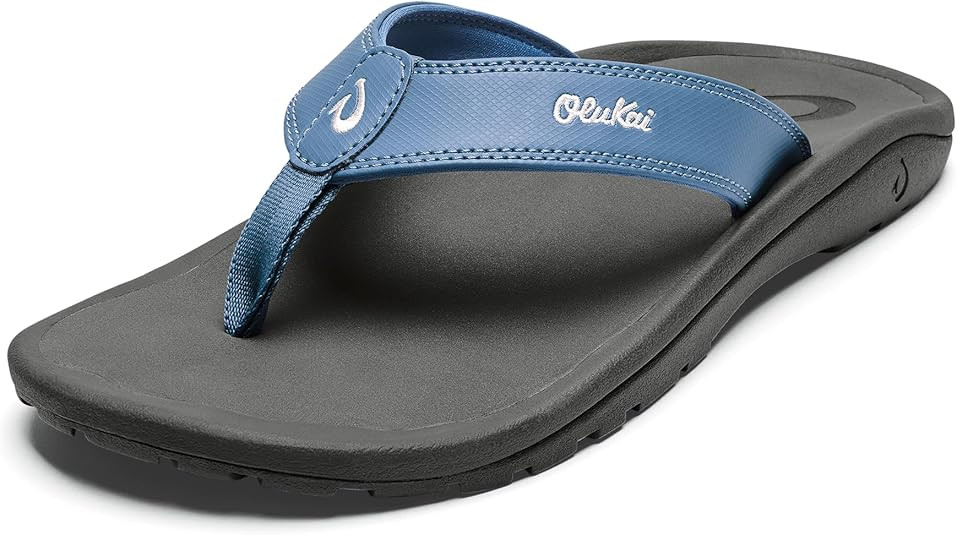 OLUKAI Ohana Men's Beach Sandals, Water Resistant Flip Flops, Arch Support & Comfort Fit, Lightwe... | Amazon (US)