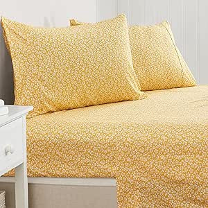 Great Bay Home 3-Piece Twin Size Floral Print Microfiber Sheet Set | Ultra-Soft, Brushed Bedding ... | Amazon (US)