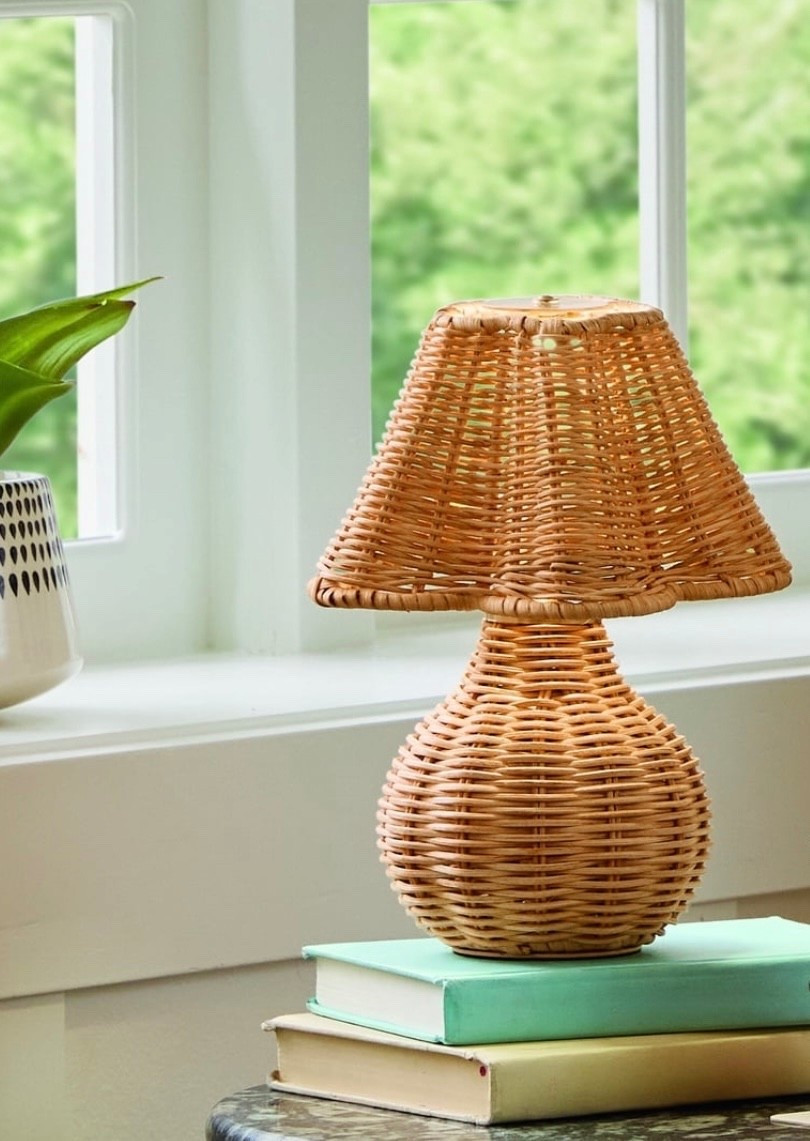 This cute lamp is rechargeable and dimmable. Perfect for a side table, bookshelf, or Mahjong table. It’s only $20.