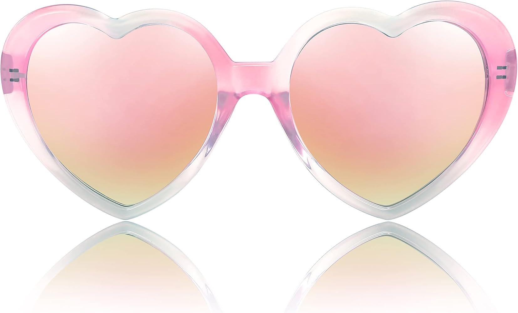 FEISEDY Polarized Heart Shaped Sunglasses Oversized Vintage Fashion Love Eyeglasses for Women UV4... | Amazon (US)