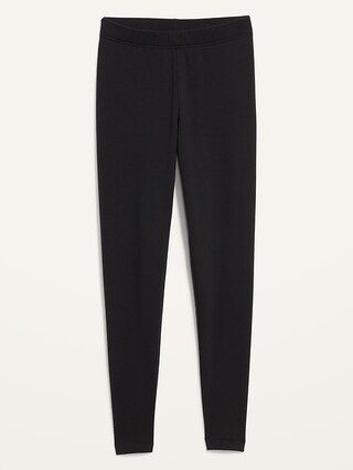 High-Waisted Fleece-Lined Ankle Leggings | Old Navy (US)