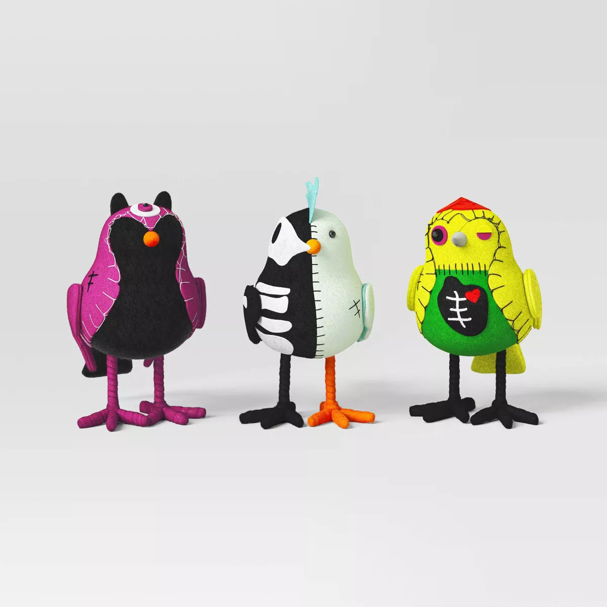 Featherly Friends™ 3pk 'Skelly + Stitch + Seeker' 2017 Anniversary Bird Fugurines - Hyde and EE... | Target