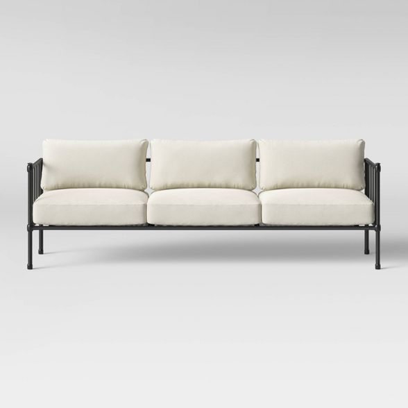 Fernhill Metal Patio Sofa Linen - Threshold™ | Target