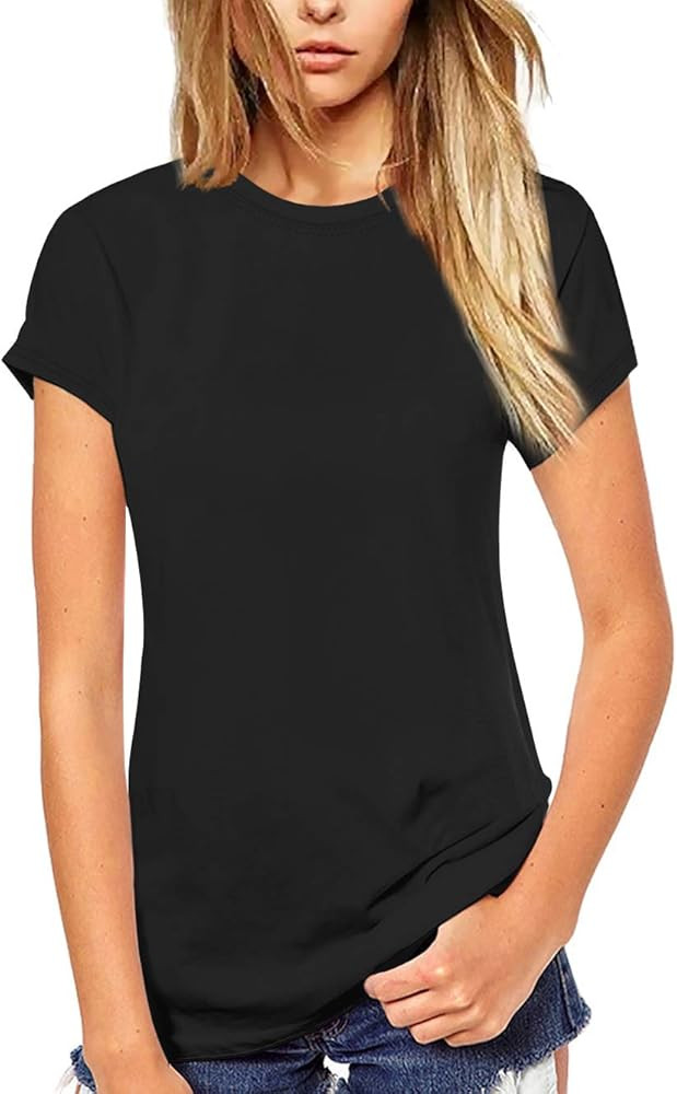 Beluring Women T Shirt Short/Long Sleeve Crew Neck Tee Tops Blouse | Amazon (US)