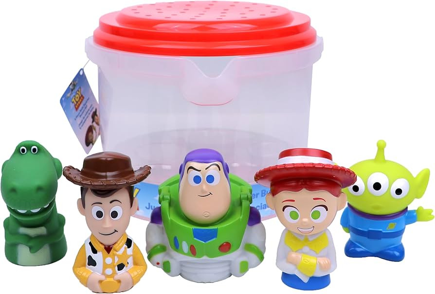 Disney Toy Story- 5 Piece Jumbo Squirter Bucket - Bath Toys for Baby and Toddlers - Includes Orga... | Amazon (US)