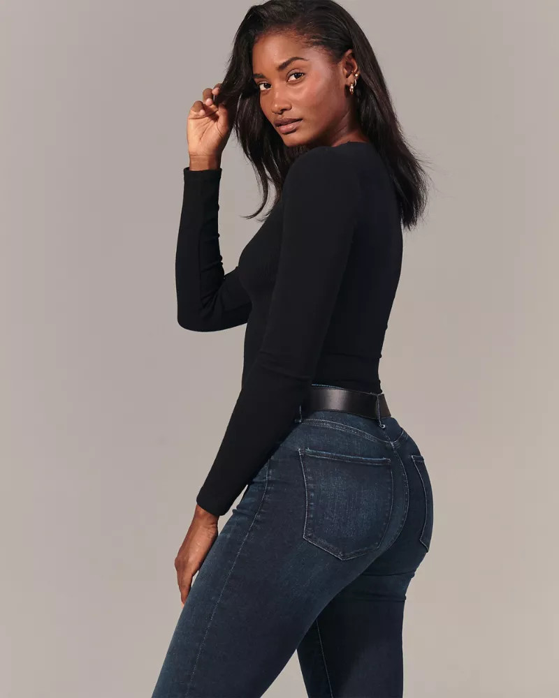 Curve Love High Rise Super Skinny Jeans | Abercrombie & Fitch US & UK