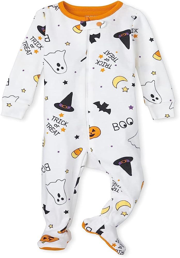 The Children's Place Baby and Toddler Halloween Snug Fit Cotton One Piece Zip Up Pajamas | Amazon (US)