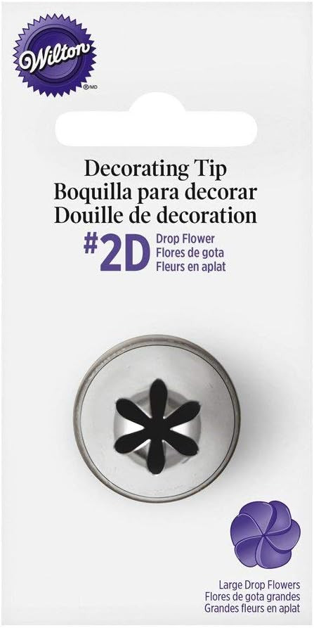Wilton No.2D Decorating Tip, Drop Flower | Amazon (US)