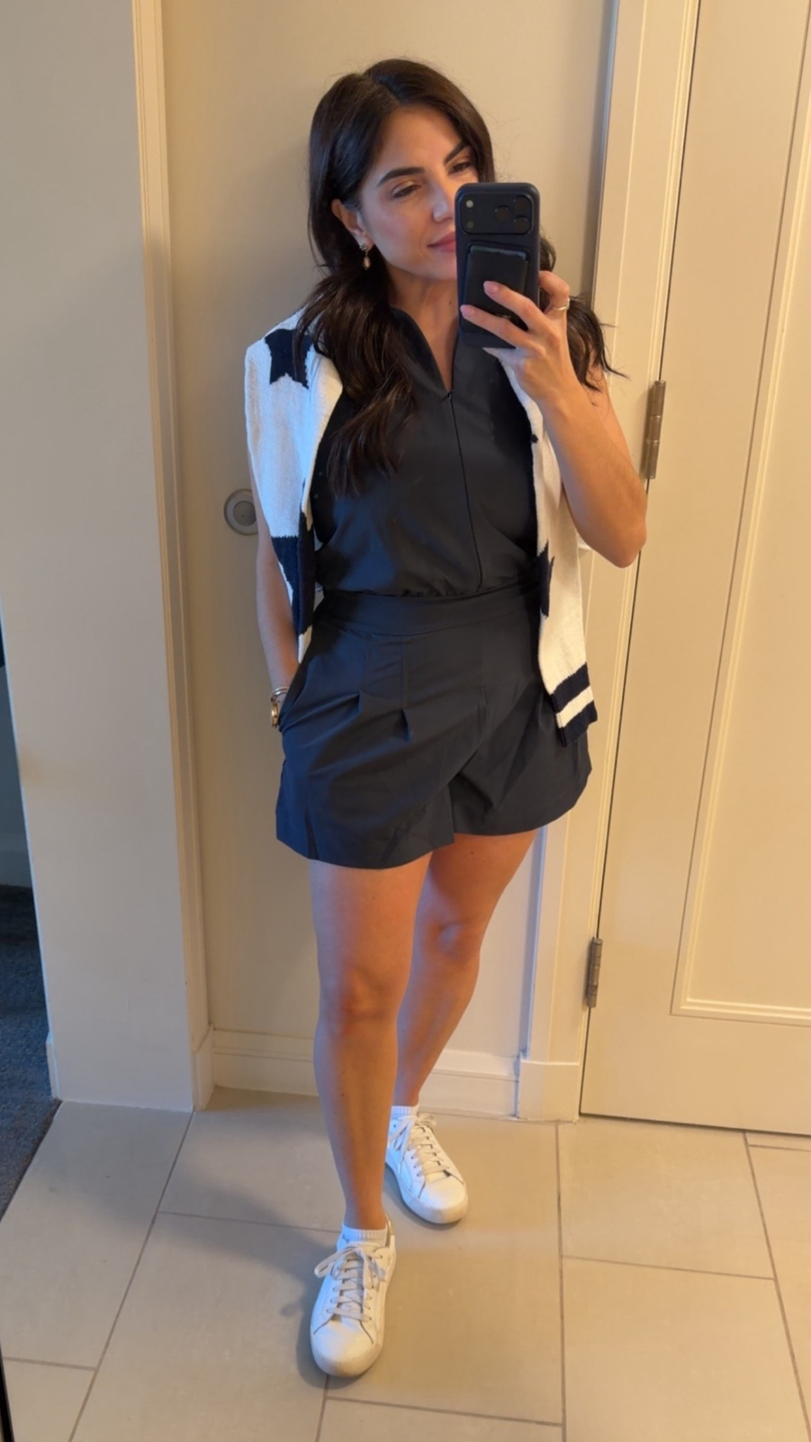 Target Navy Athletic Jumpsuit. Romper. Perfect romper for golf.

#LTKmomlife #LTKOver40 #LTKPetite