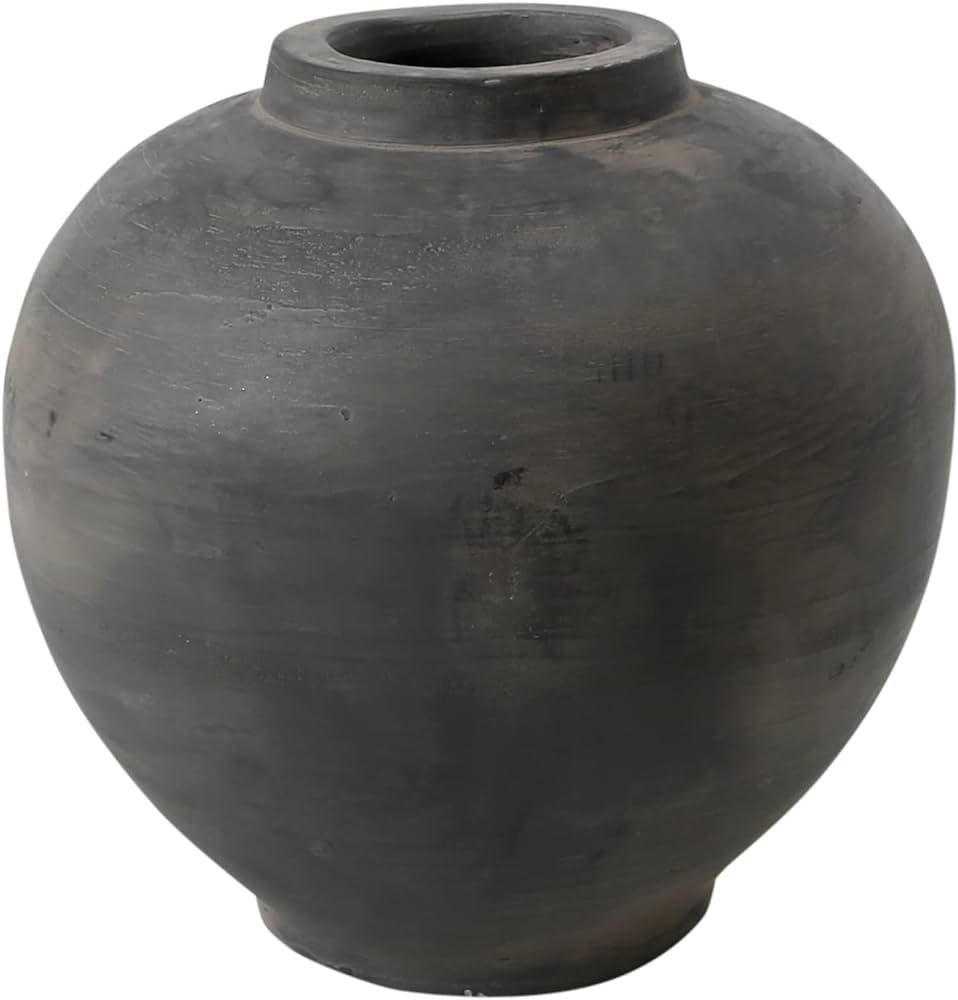 Artissance Earthy Gray Small Pottery Apple-Shaped Pot, 10 Inch Tall | Amazon (US)