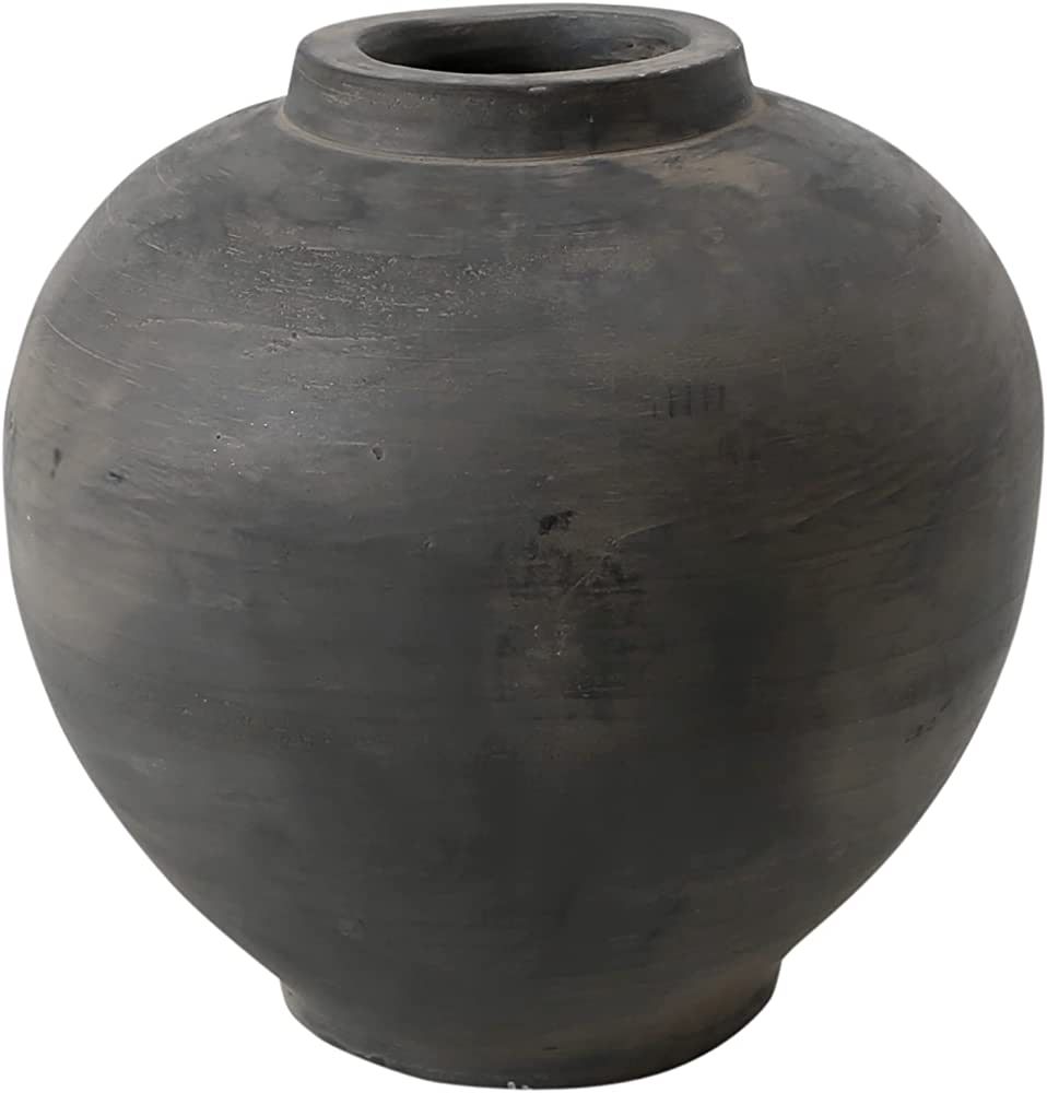 Artissance Earthy Gray Small Pottery Apple-Shaped Pot, 10 Inch Tall | Amazon (US)
