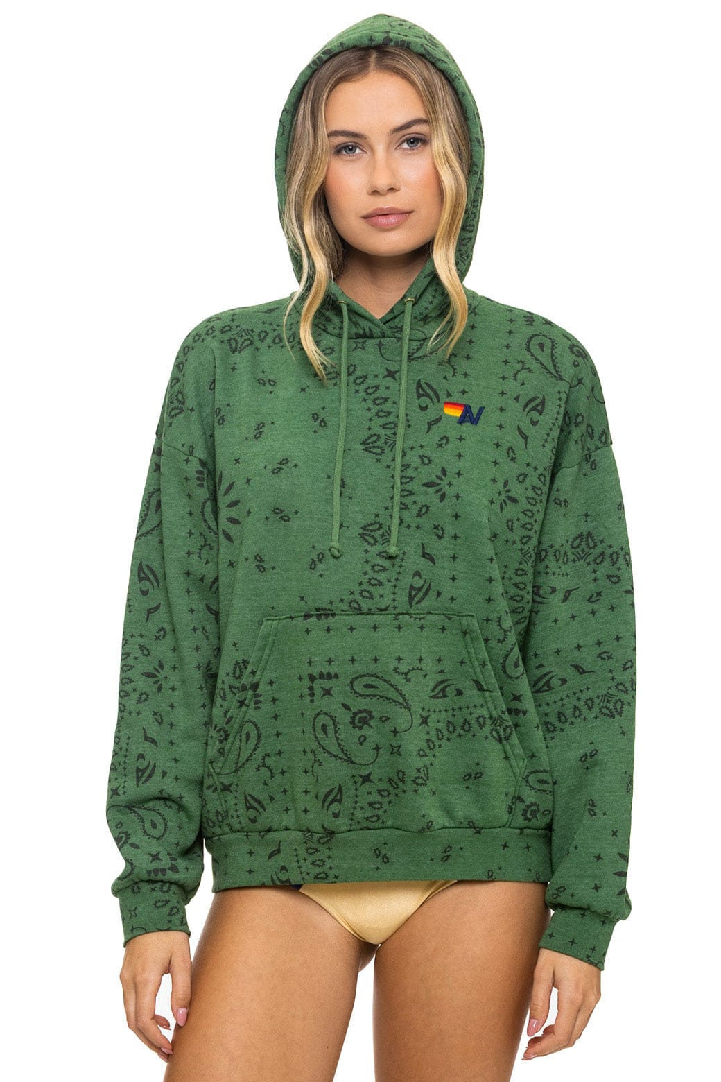 BANDANA RELAXED PULLOVER HOODIE - PALM | Aviator Nation