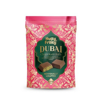 Nutty and Fruity Dubai Chocolate Bars Pink Bag Valentine's Candy - 6.35oz | Target