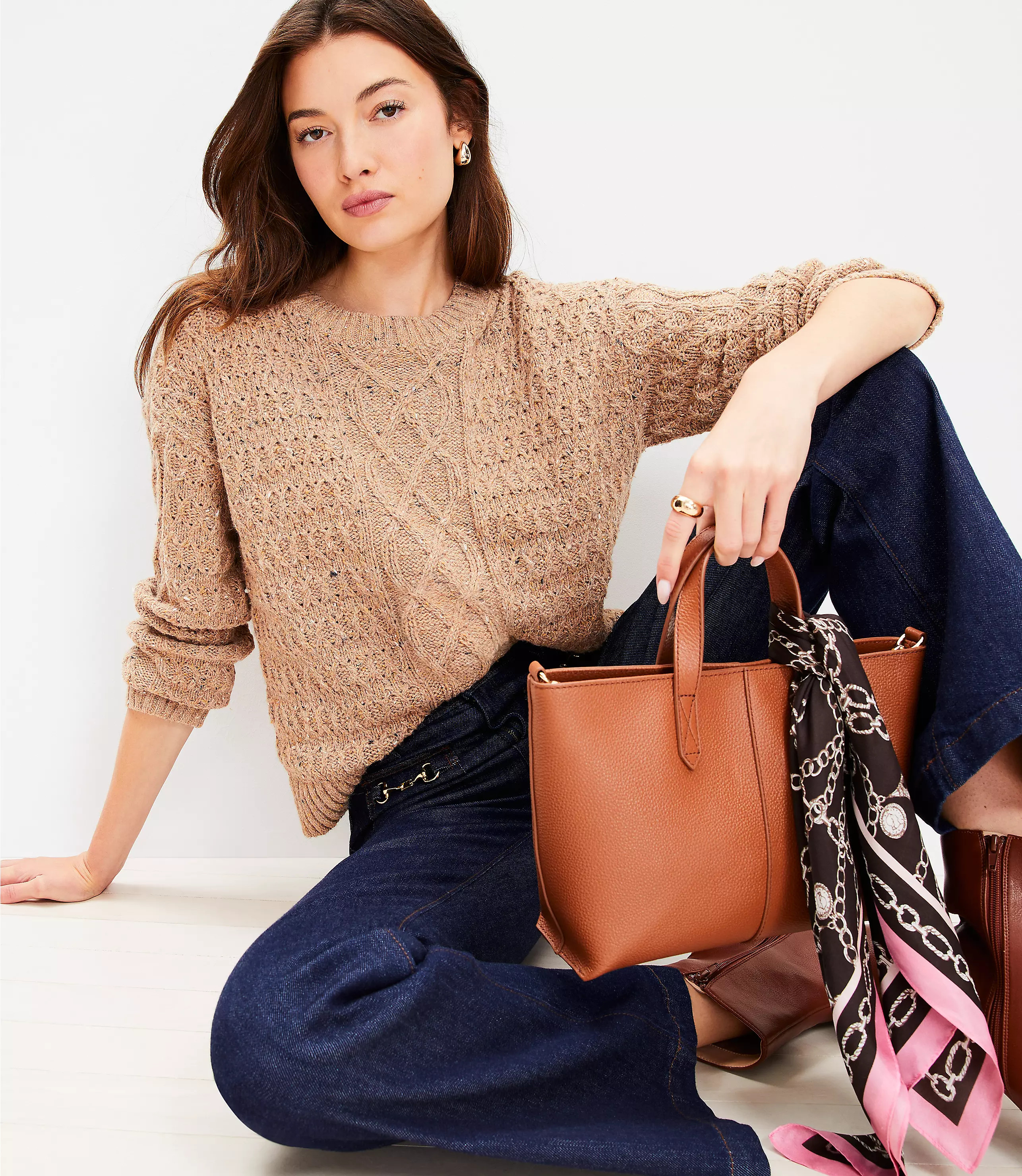 Cable Sweater | LOFT