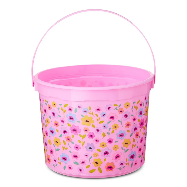 5-Quart Plastic Easter Bucket, Floral | Walmart (US)