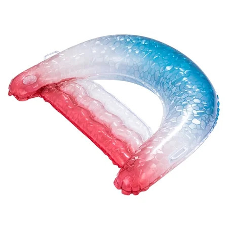Bluescape Multicolor Gem Sparkle Inflatable Comfort Chair Lounge Pool Float, Age 14 & up, Unisex | Walmart (US)