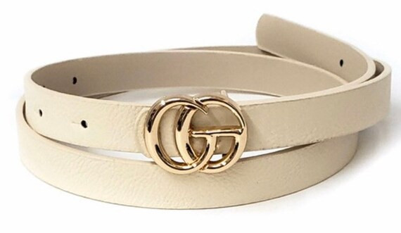 SALE!!! Ivory Ultra Thin Belt | Etsy (US)