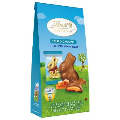 Lindt Gold Bunny Shaped Filled Salted Caramel Chocolate Bag - 3.9oz | Target