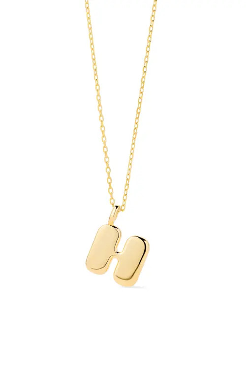 Ana Luisa Letter Necklace - Bubble Letter Necklace in H at Nordstrom | Nordstrom