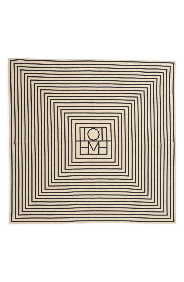 TOTEME Signature Logo Square Silk Scarf | Nordstrom | Nordstrom