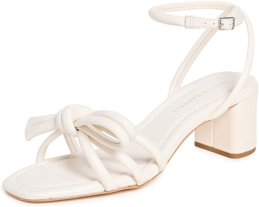 Loeffler Randall Women's Leather Bow Mid-Heel Sandals | Amazon (US)