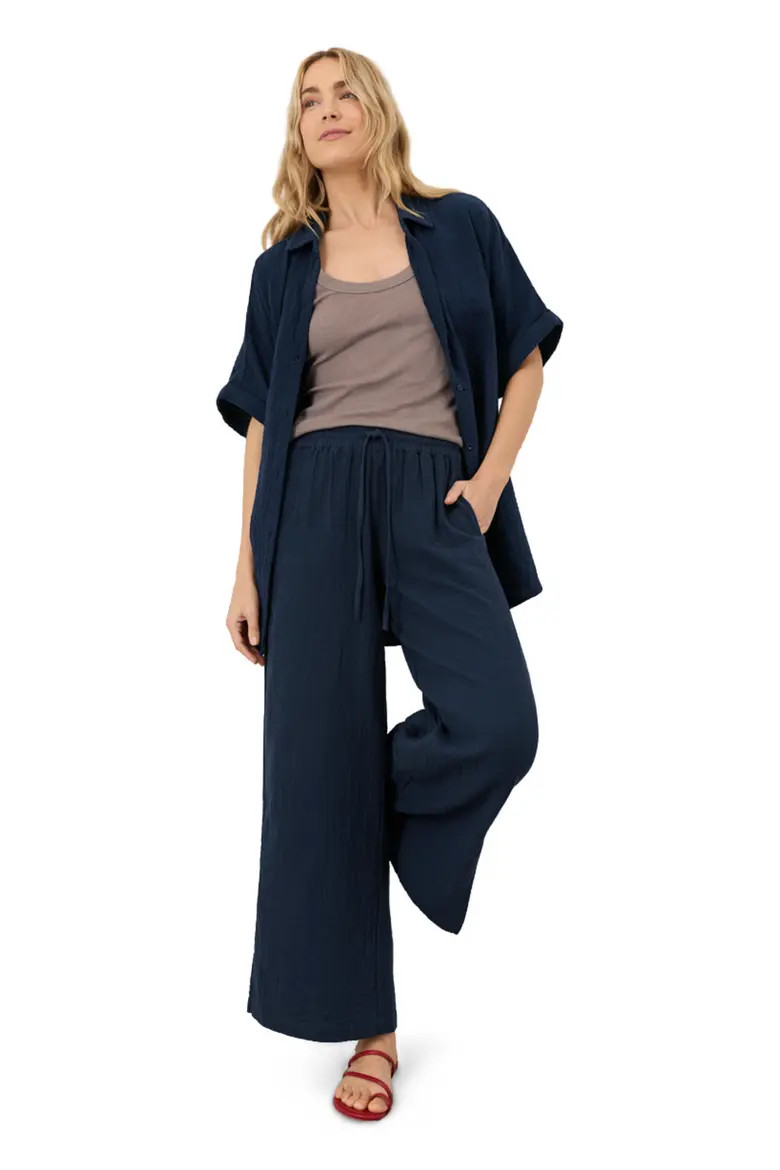 Organic Cotton Coastal Double Gauze Relaxed Shirt (Women) | Nordstrom | Nordstrom