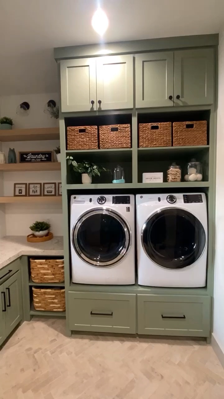 Laundry room decor from Target and Amazon  

#LTKHome #LTKVideo