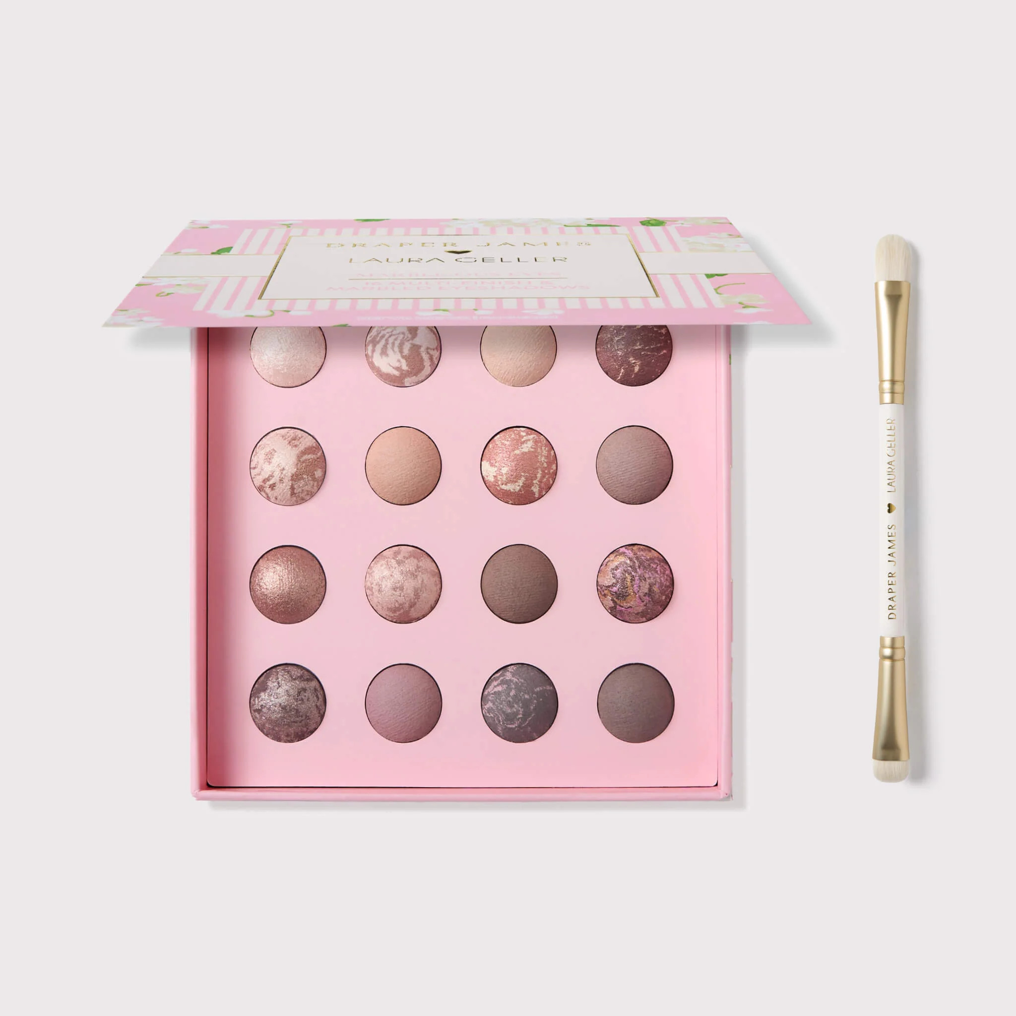 Draper James x Laura Geller Marble-ous Eyes Palette & Brush Set (2PC) | Laura Geller
