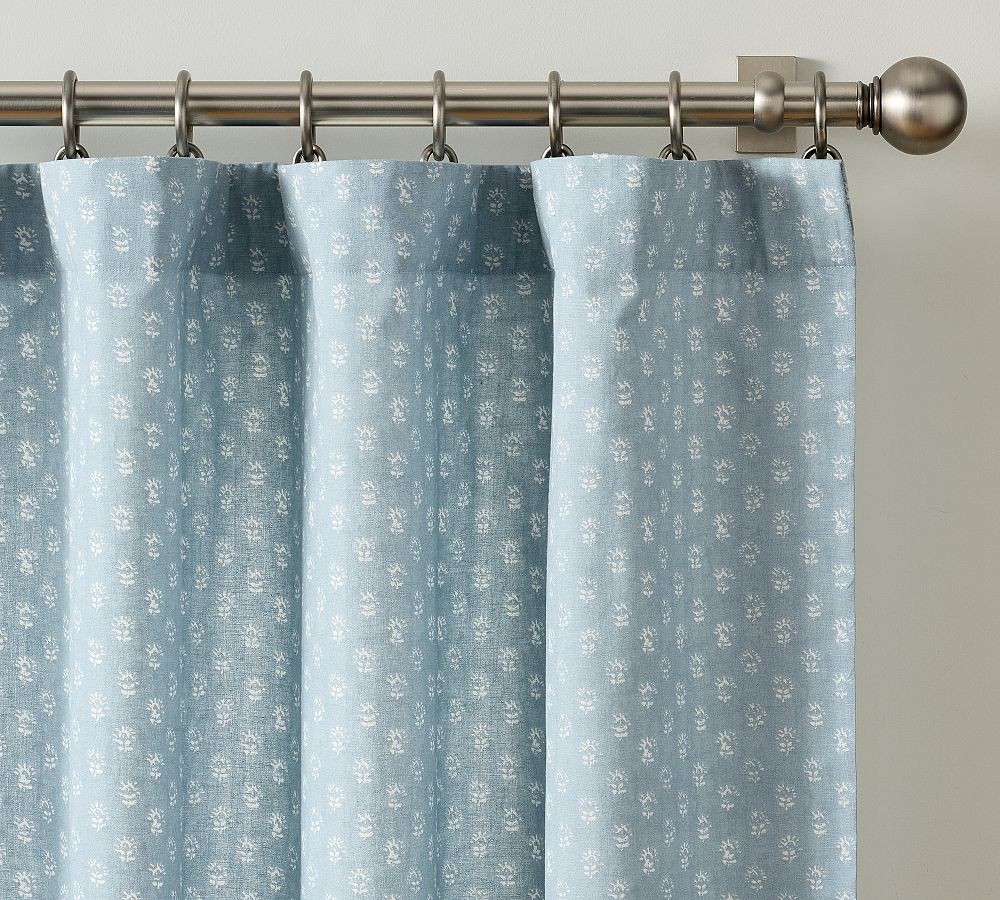Kravet Petite Floral Curtain | Pottery Barn (US)