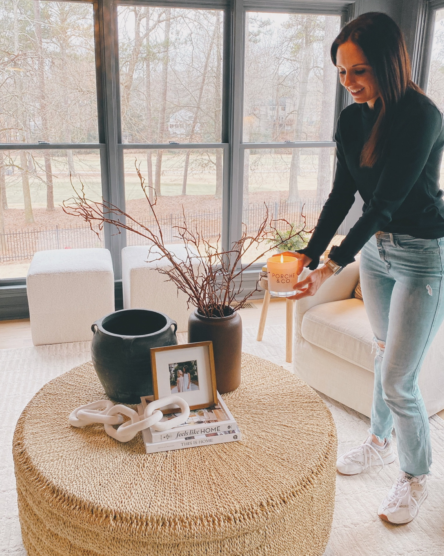 Coffee table styling tips for your living room 🏡 #coffeetable #round 

#LTKhome #LTKstyletip