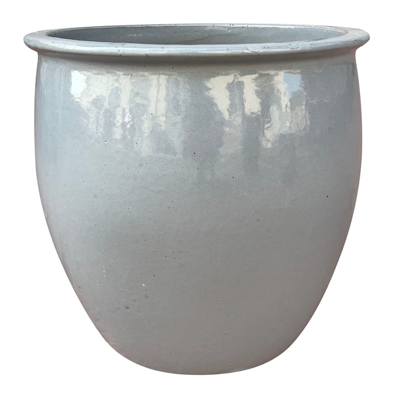 Havana Grey Ceramic Planter, 13.4" | At Home