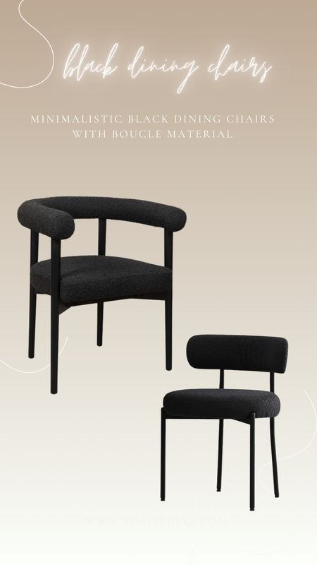 Curvy black dining chairs!!! 

#LTKhome #LTKfamily #LTKstyletip
