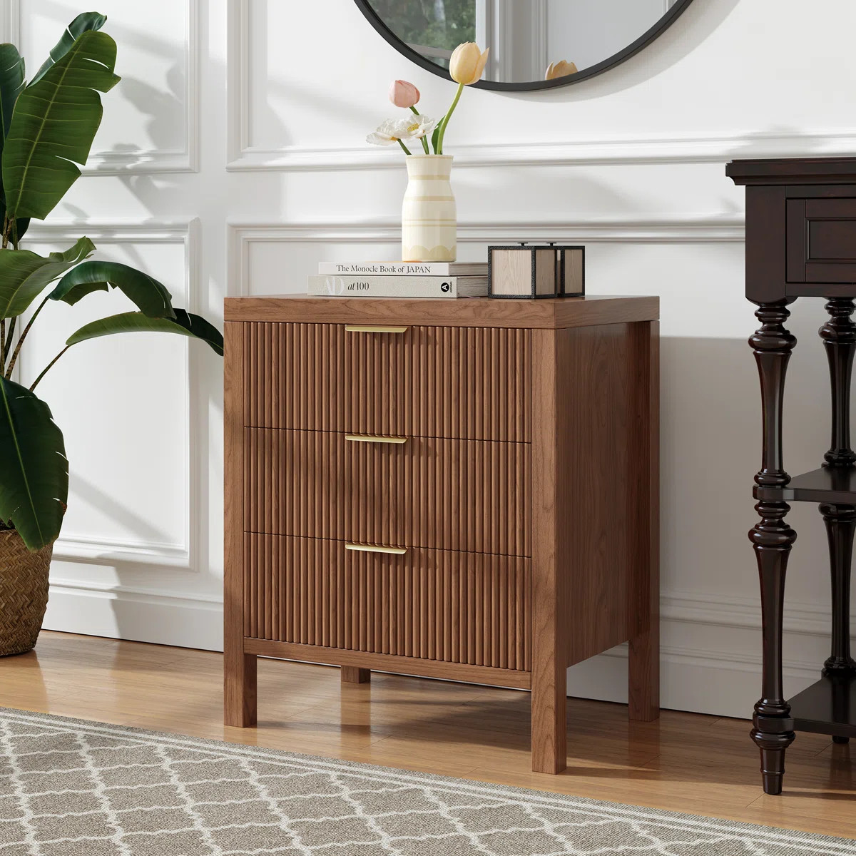 Haysen 23.62" W 3 - Drawer Nightstand | Wayfair North America