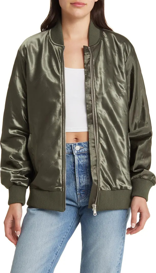 Satin Bomber Jacket | Nordstrom