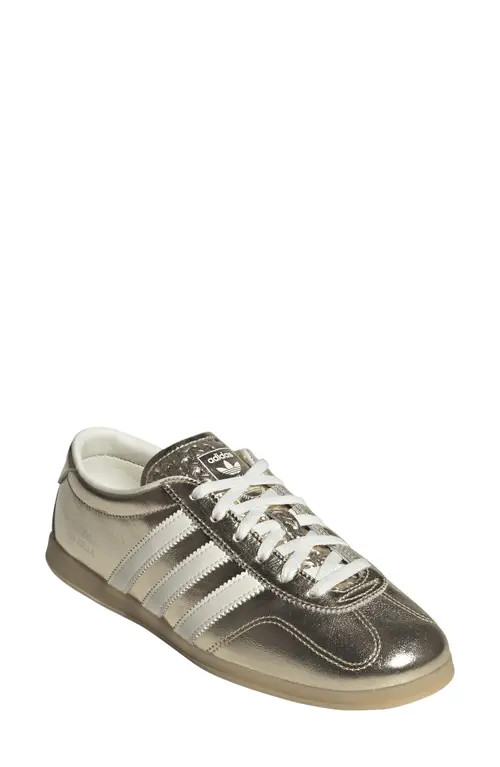 adidas Gazelle Lo Pro Sneaker in Gold Met./off White/gum 3 at Nordstrom, Size 8.5 | Nordstrom